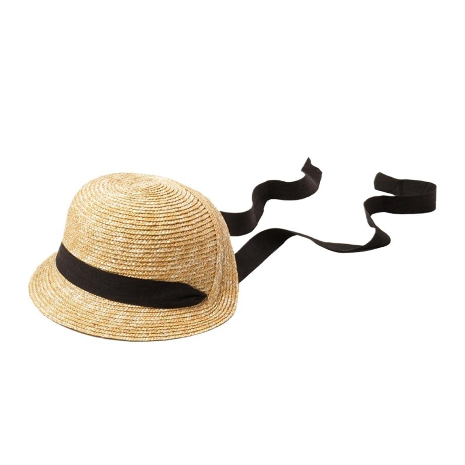 Cappello da Sole in Paglia a Tesa Larga per Bambini - Cinturino Regolabile per Protezione UV e attività all'aperto