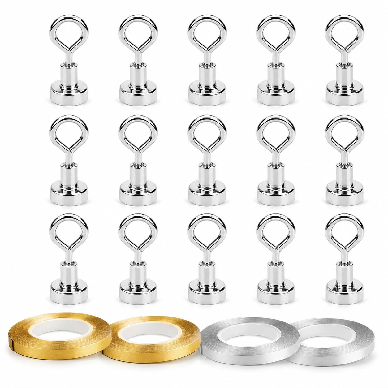 16 Pack Balloon Weights Balloon Weights And Ribbon Balloon Weight Weights For Balloons Balloon Ribbon 12 Silver Weights 2 Gold Ribbons 2 Silver Ribbons For Party Wedding Birthday Decoration