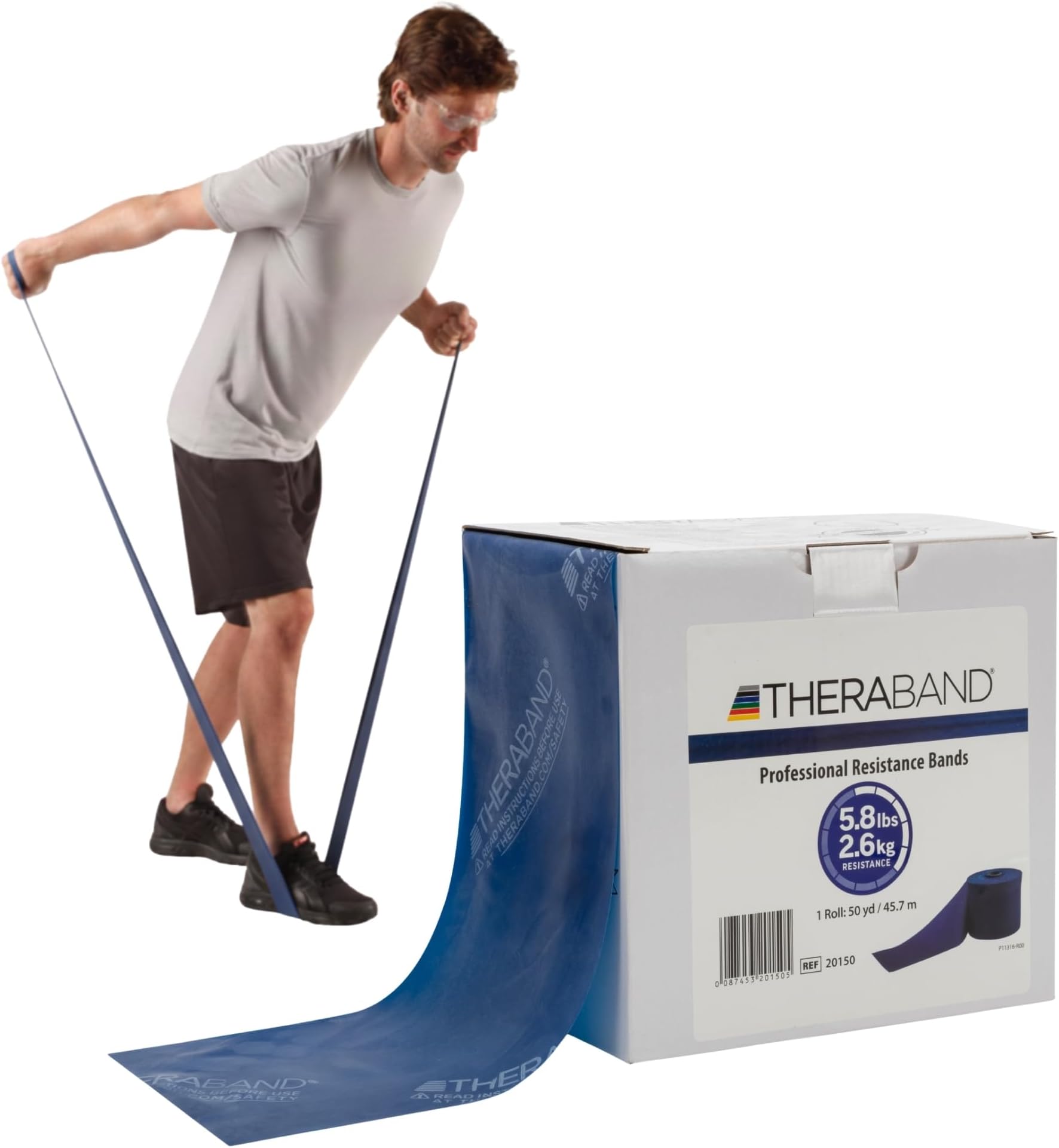 THERABAND Resistance Band, Special Heavy, 50-Yard Roll, Elastic Band for Exercise