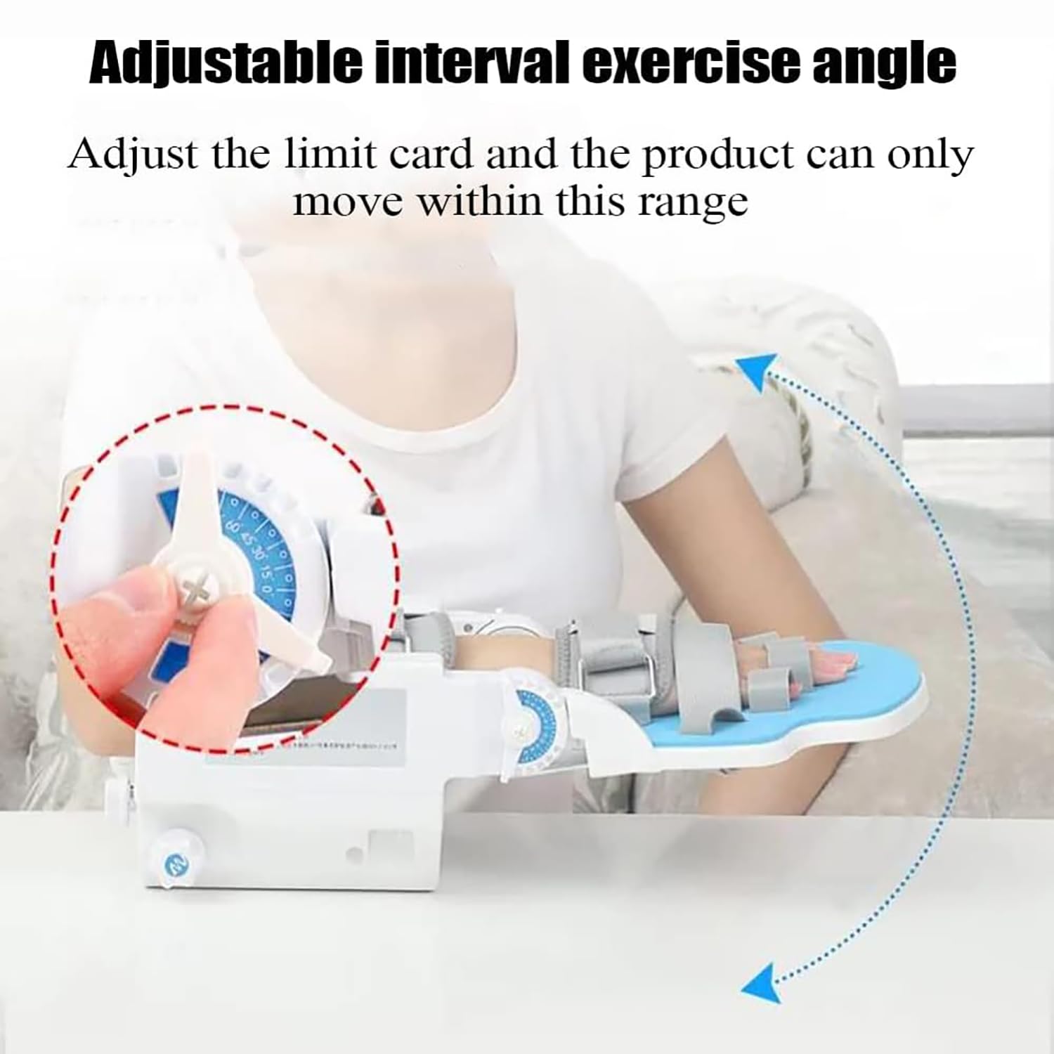 Dispositivo per Allenamento per la Riabilitazione del Polso, Tavola per Esercizi per Plantari per Dita, Esercizio ad Angolo Completo da -90°~90°, per Allenamento per la Riabilitazione articolare, Re
