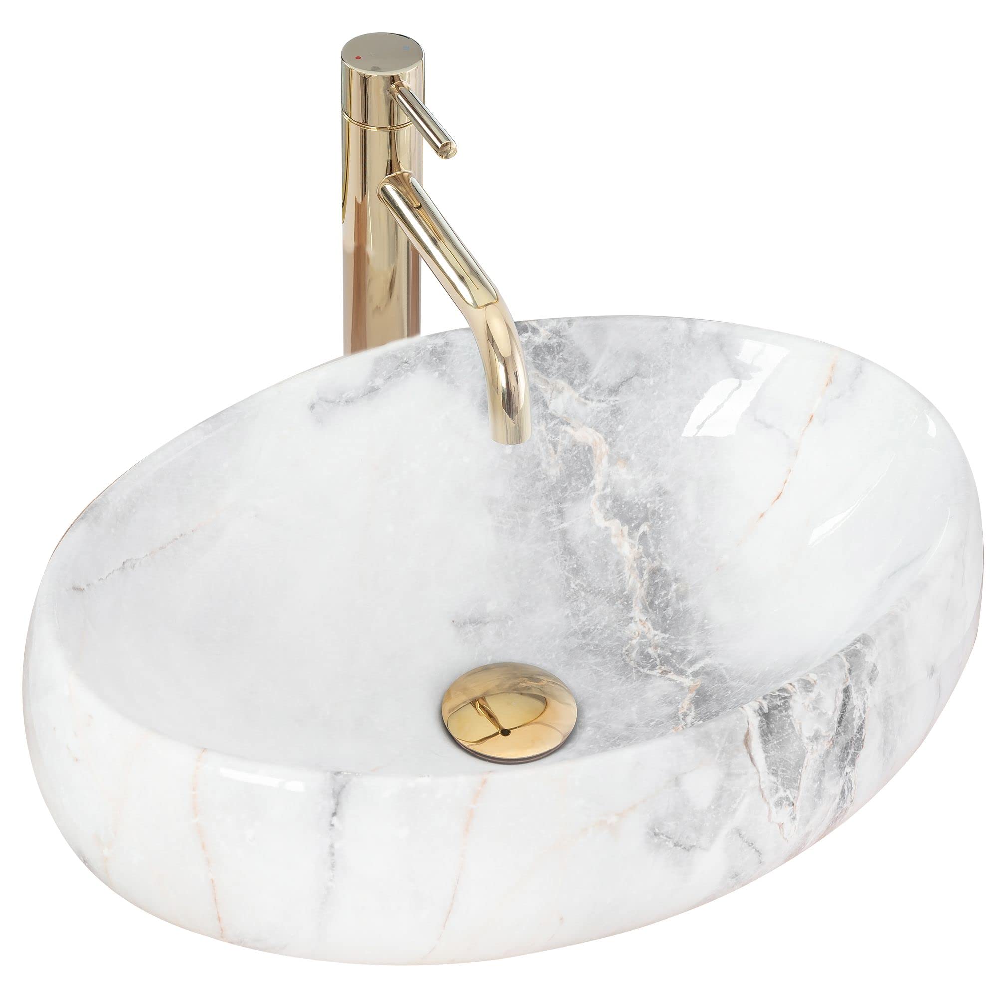 Rea Linda Granite Bathroom Sink Made Of Ceramic - Stone Imitation - U2514