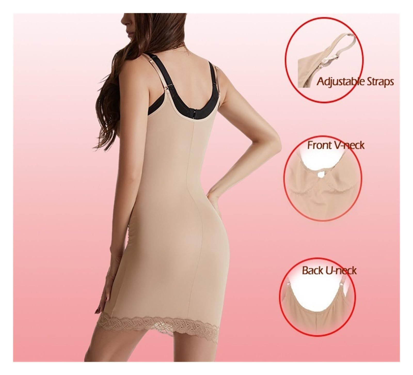Vestido Moldeador para Mujer, Sexy, Moldeador, corsé, Parte Inferior Ajustada, Vestido Moldeador, Body Ajustable