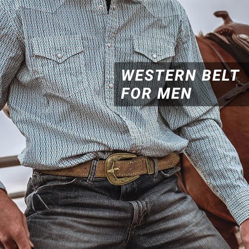 Western Belts for Women Men Vintage Men's Country Belt for Jeans Cowgirl Cowboy Christmas Gifts4