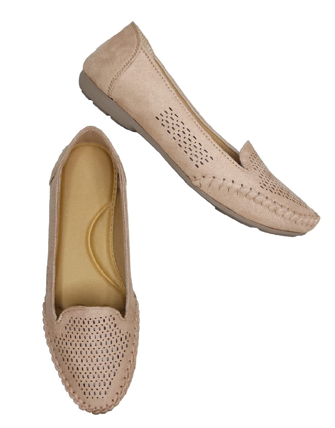 saanvishubh Casual Cream Ballerinas for Women and Girls (B0BX3QR87Z) Amazon Price History, Amazon Price Tracker