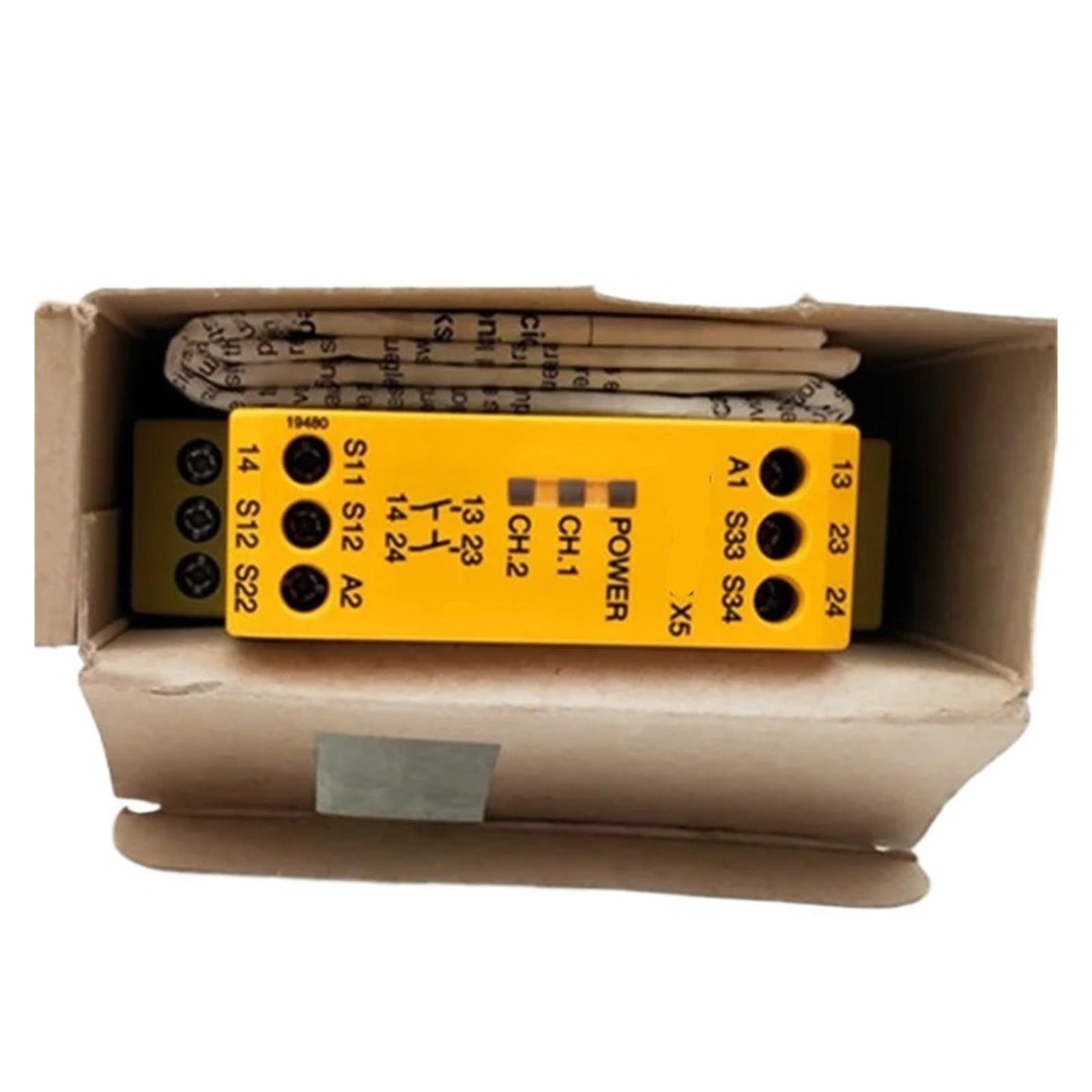 YMUGUEGH Relay PNOZX1 PNOZX2 PNOZX3 PNOZX4 PNOZX5 PNOZX7 PNOZX9 PNOZX10(777301 PNOZX2.8P)