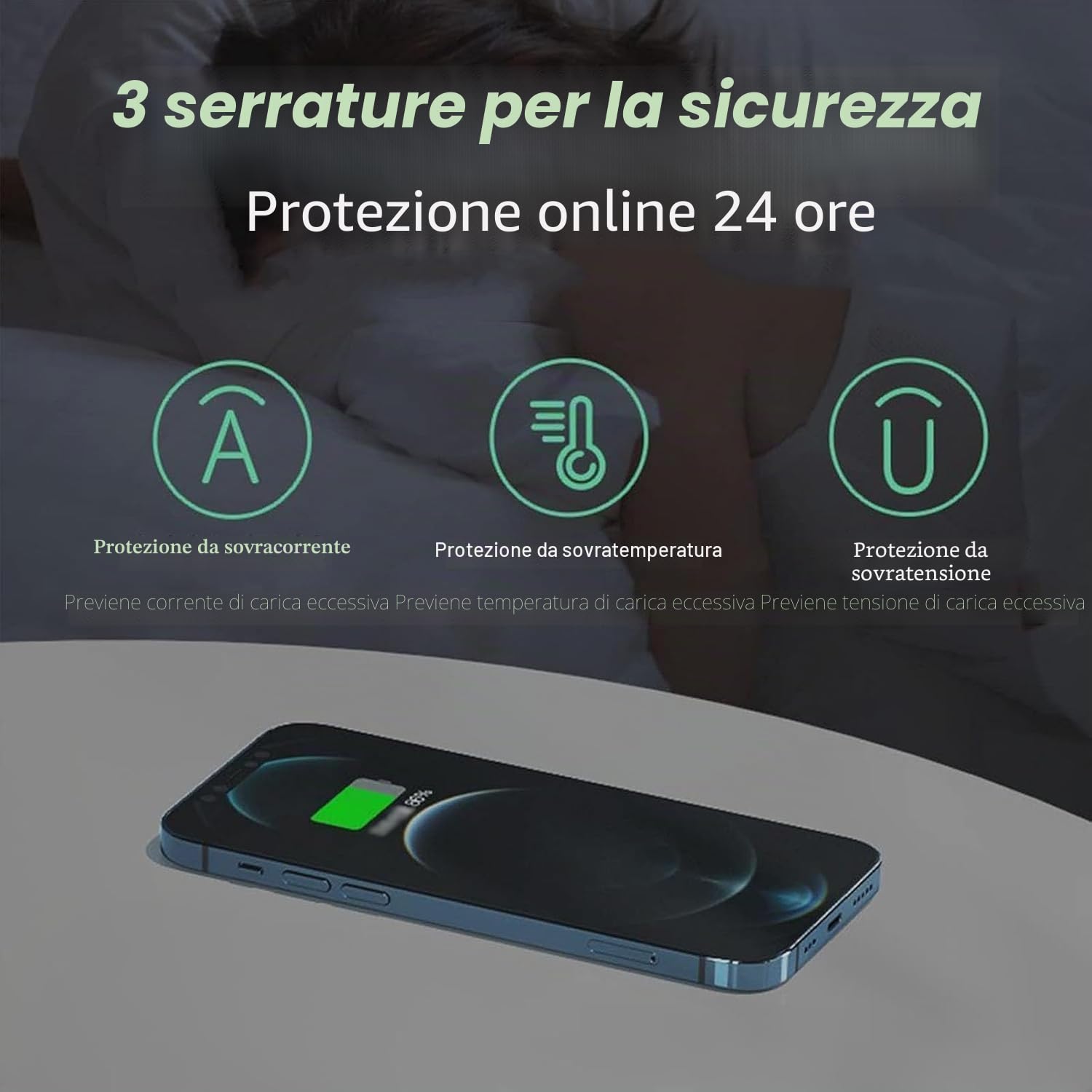 Caricatore wireless invisibile, caricatore QI da 22-32 mm sotto il tavolo, ricarica wireless da 10 W per tutti i dispositivi standard Qi per bar/tavolo da caffè/scrivania (Color:Nero)