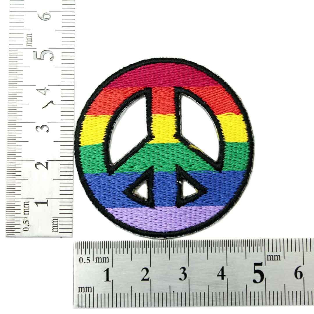 Amazon.co.jp: ワッペン アップリケ PEACE ピース マーク 平和