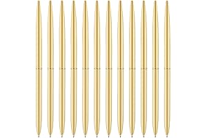Unibene Gold Ballpoint Pens: 12-Pack of Elegance