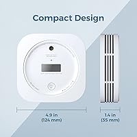 Vista 14 de AEGISLINK Detector de monóxido de carbono y humo interconectado, detector de humo y CO alimentado por batería, alarma inalámbrica interconectada