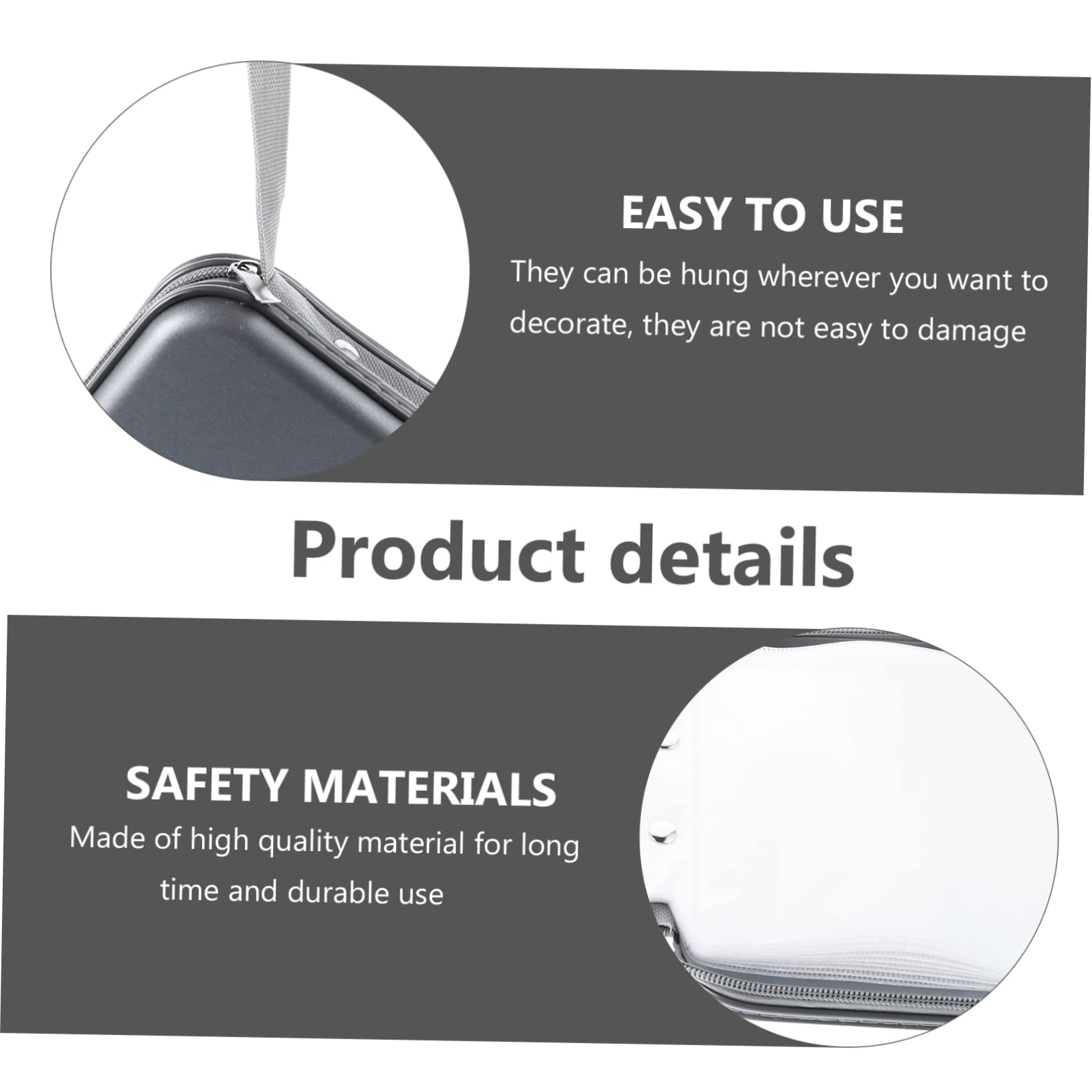 HOLIDYOYO 1pc Capacity CD Holder Case Portable Dvd Storage Wallet with Zipper Lightweight Disc Organizer for Home and Travel Fashionable Design Excellent Craftsmanship