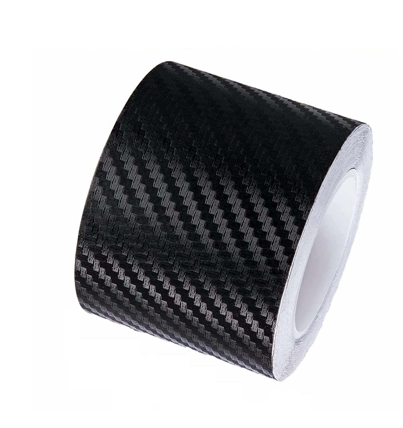 SUNBIRD Carbon Sheet, Car Wrapping Film 3D Base, Black, Air Release Groove, Car Wrap Vinyl Roll with Air Release 7.5 X 24 Inch