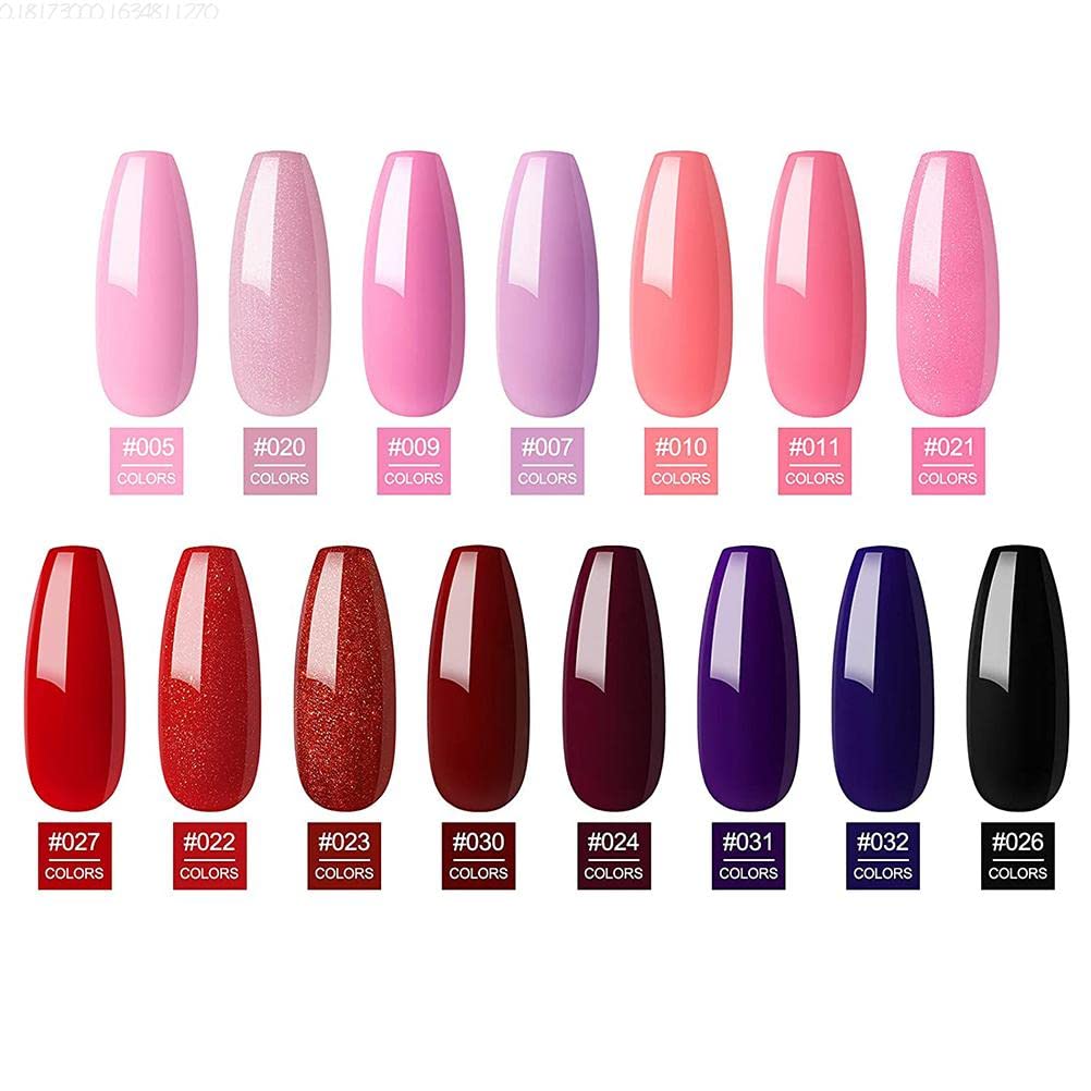 Kit de esmalte de uñas profesional de 80 W UV + LED lámpara de uñas de gel para manicura UV