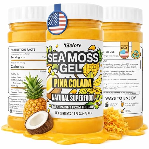 Miniatura 15 de Biolore Cherry Pie - Gel de musgo marino de 16 onzas, sin azúcar añadido, vegano, fabricado en Estados Unidos, superalimento de musgo marino