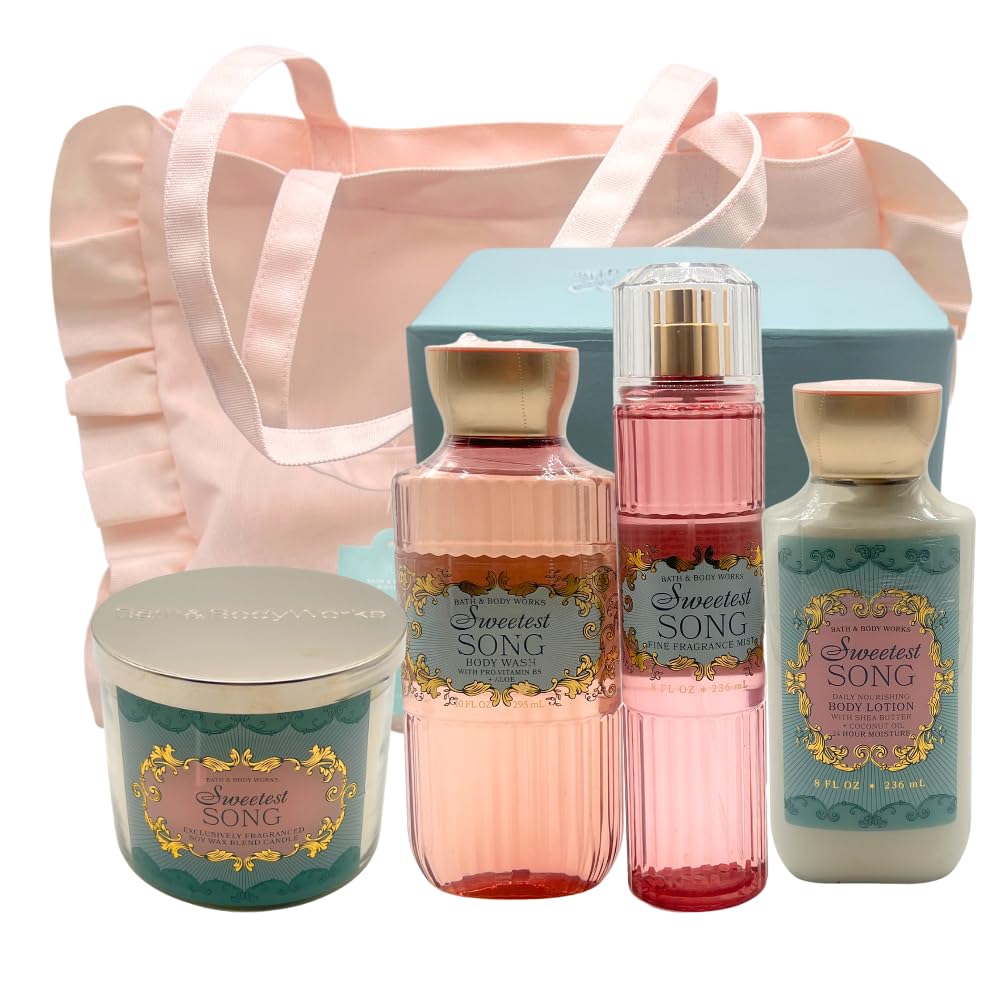 Amazon.com : Bath & Body Works SWEETEST SONG 4-piece Deluxe Gift