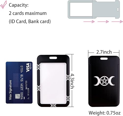 Miniatura 3 de Cinta negra con llavero para mujeres y hombres, diseño de triple luna con el signo de la diosa con el signo de diosa material suave de alta calidad