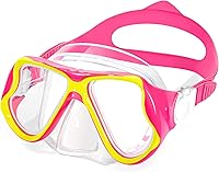 Vista 11 de Freela Paquete de 2 gafas de natación para niños y niñas de 3 a 14 años, lente de vidrio templado de 180° HD con cubierta de nariz para piscina