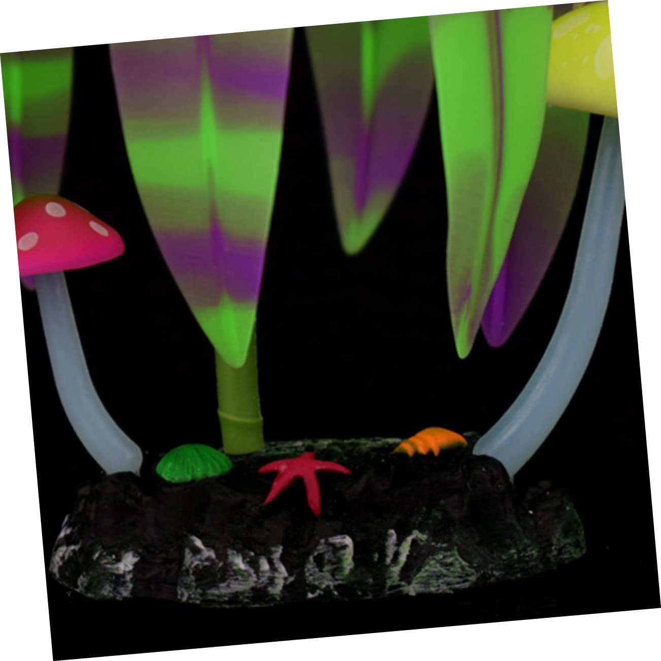 DOITOOL 3stücke Künstliche Wasserpflanze Für Aquarien Fluoreszierendes Terrarium- Simulierte Pflanze Für Fisch Und Reptilien Für Aquarien-umgebungen