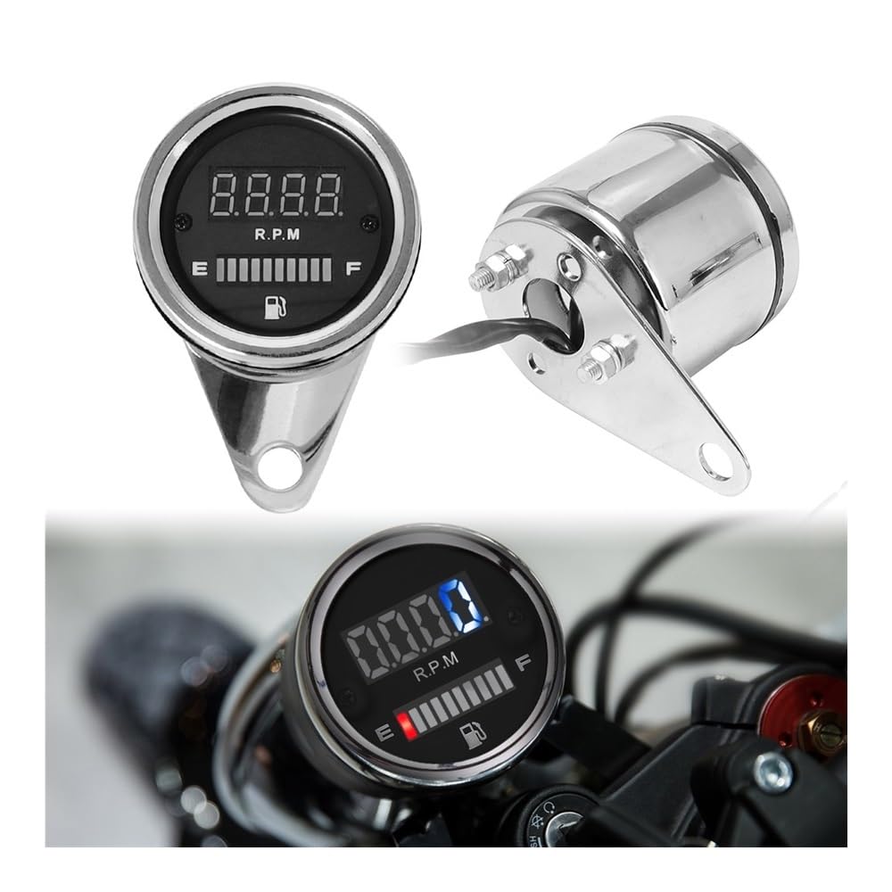 Contagiri contachilometri Indicatore Contagiri Moto Indicatore Livello Carburante Olio 12V LED Display Digitale Bcaklight Universale Per Street Fighter Cruiser