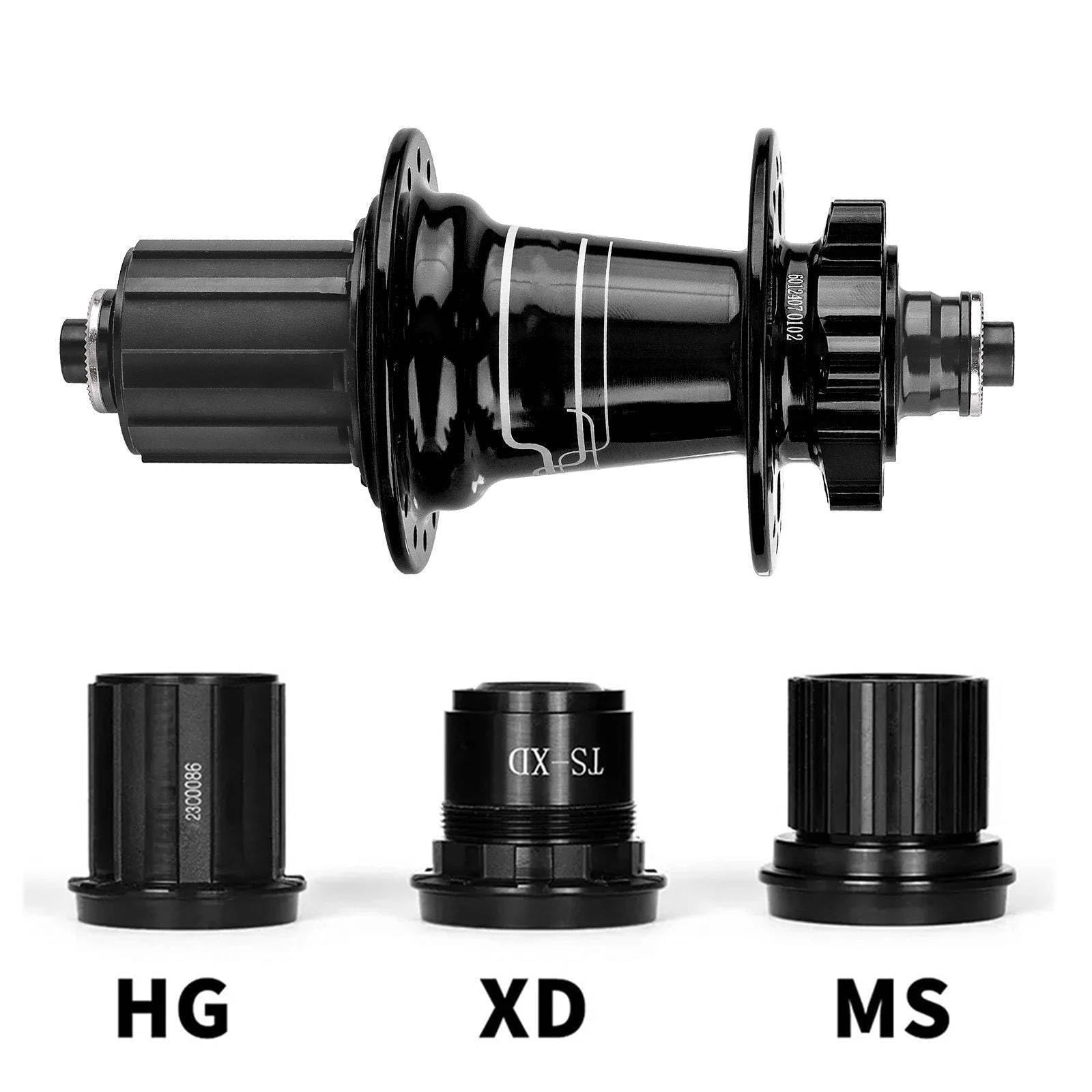 Bujes de Bicicleta E601 de 32 Orificios for buje de Bicicleta de montaña, 6 Garras, 4 rodamientos, 36 Dientes, lubricados, buje de buje Libre HG XD MS, Accesorios for Bicicleta