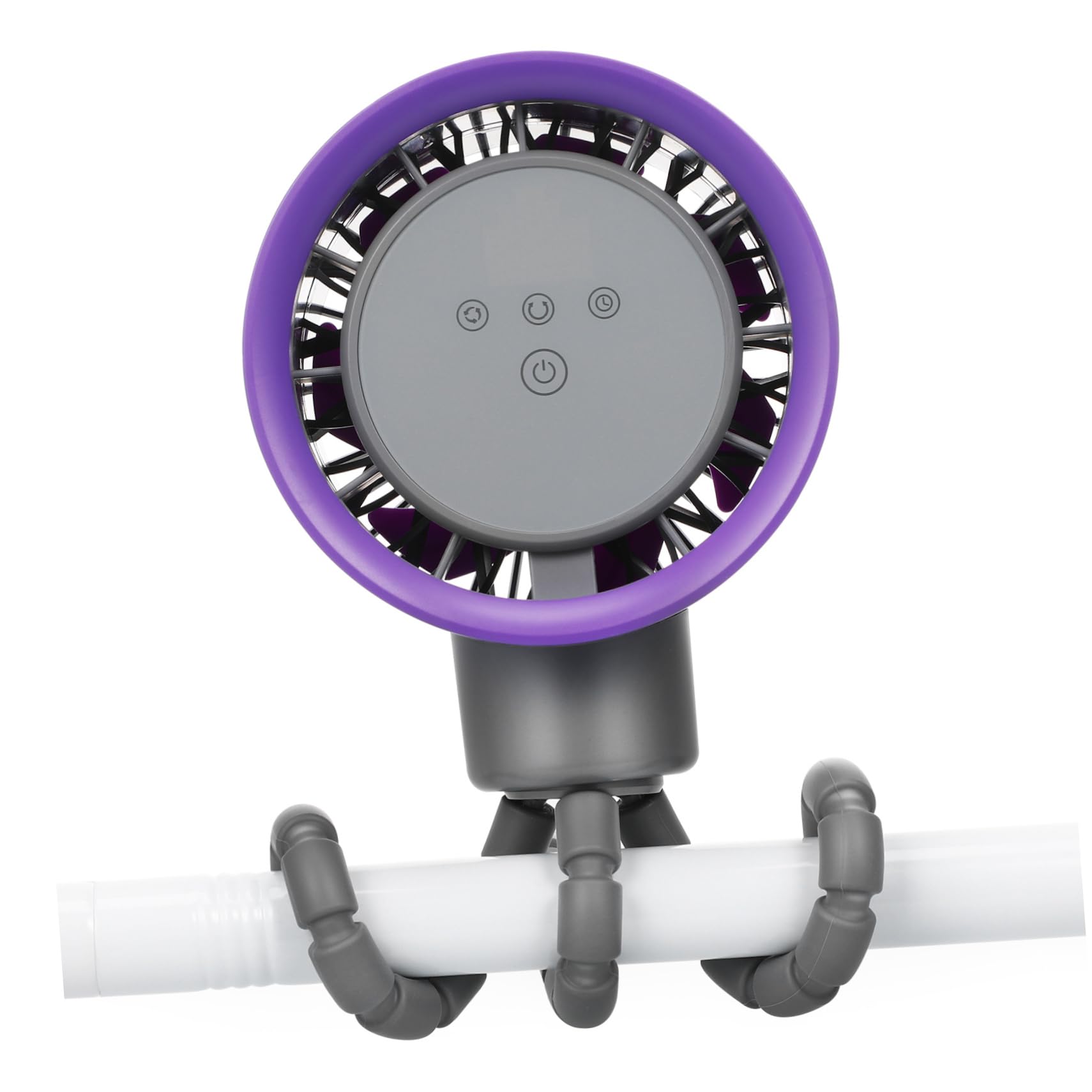 Ventilateur Rechargeable pour Poussette Bébé à Trépieds, Abs