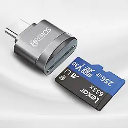 Adaptador de Cartão de Memória Tipo-C para Celular Notebook Tablet Camera que Suportem Tecnologia OTG Plug and Play
