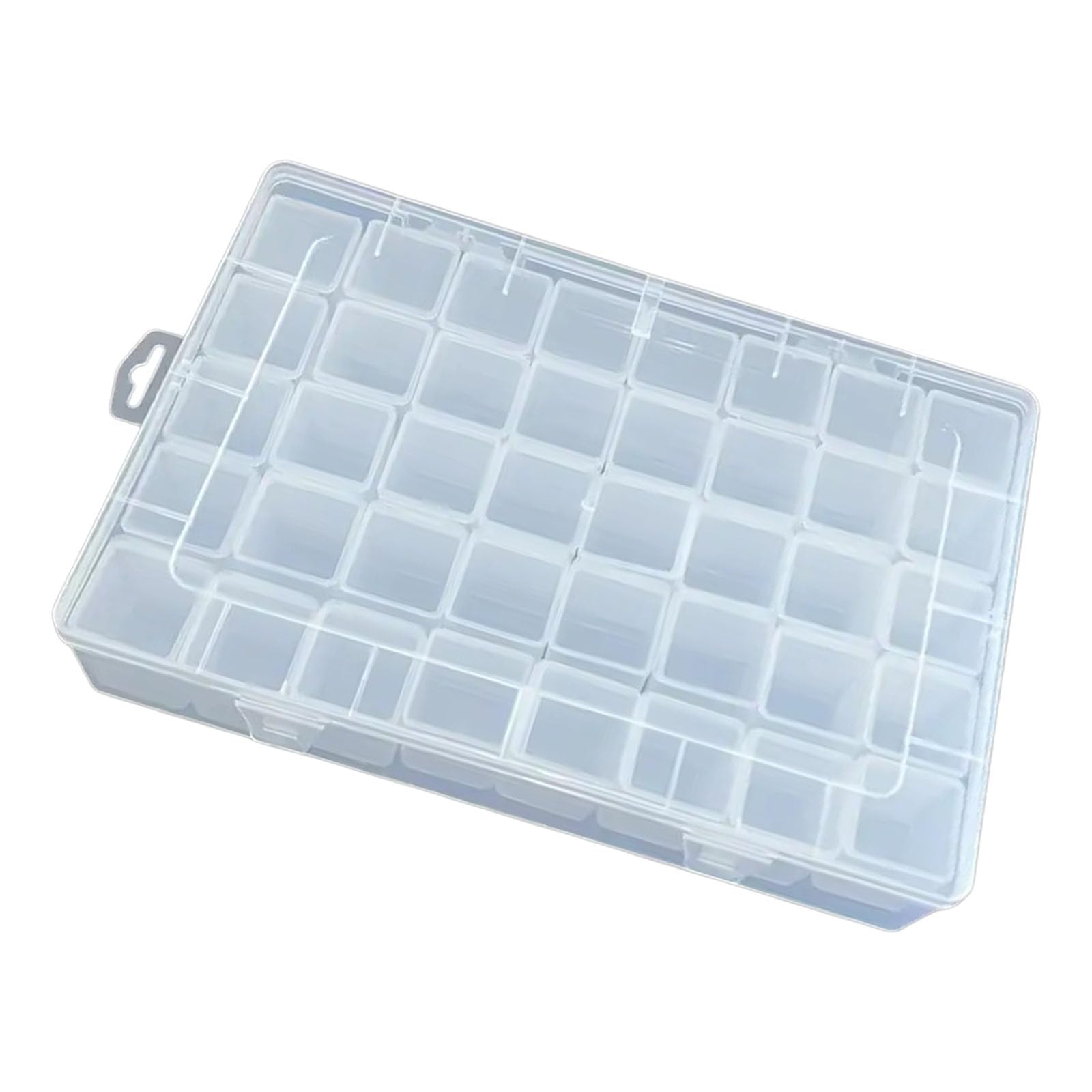 Zxfdsfdbnm Desk Organizers Storage Case Clear Plastics Compartment Box with Lid for Stationery Sewing Items Makeup and Household Hardware Compartment Tray
