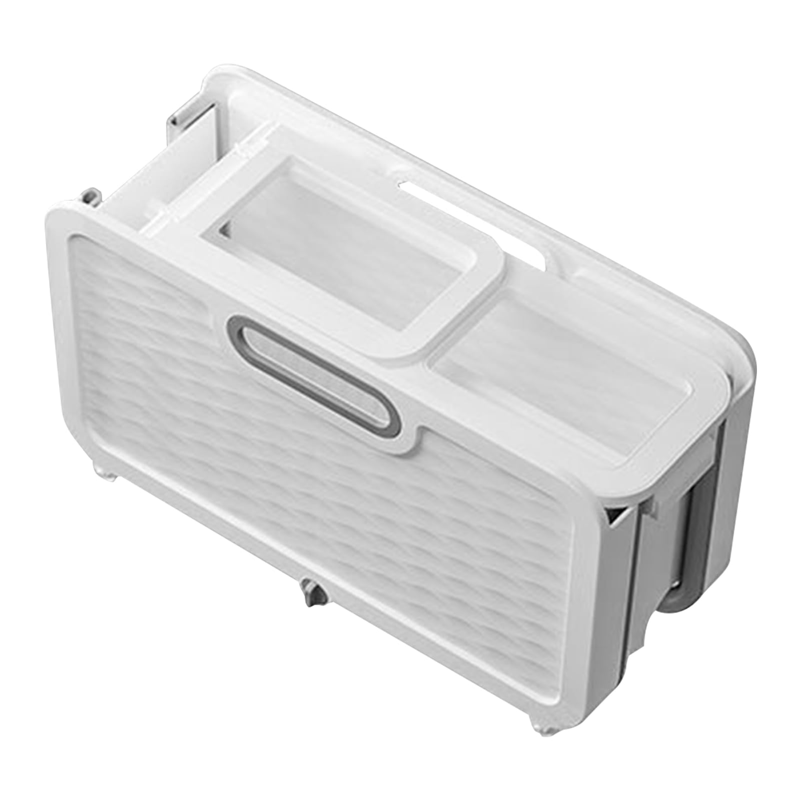 Cubo plegable para fregona, cubo de fregona plegable portátil, cubo de limpieza rectangular, cubo de agua, ahorro de espacio para fregonas de esponja (A)