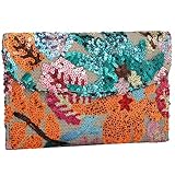 XquiziFit Floral Beaded Clutch Embroidery Sequin Beaded Purse Small Evening Clutch Purses for Women Colorful Clutch