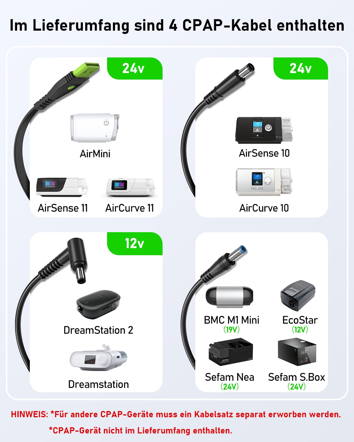 EASYLONGER ES270 CPAP Akku für Flugreisen 99.9Wh CPAP-Akkupack für Camping CPAP Powerbank for for ResMed AirMini, AirSense 11/10, AirCurve 11/10, Sefam EcoStar, S.Box, NEA, BMC M1 Mini, DreamStation