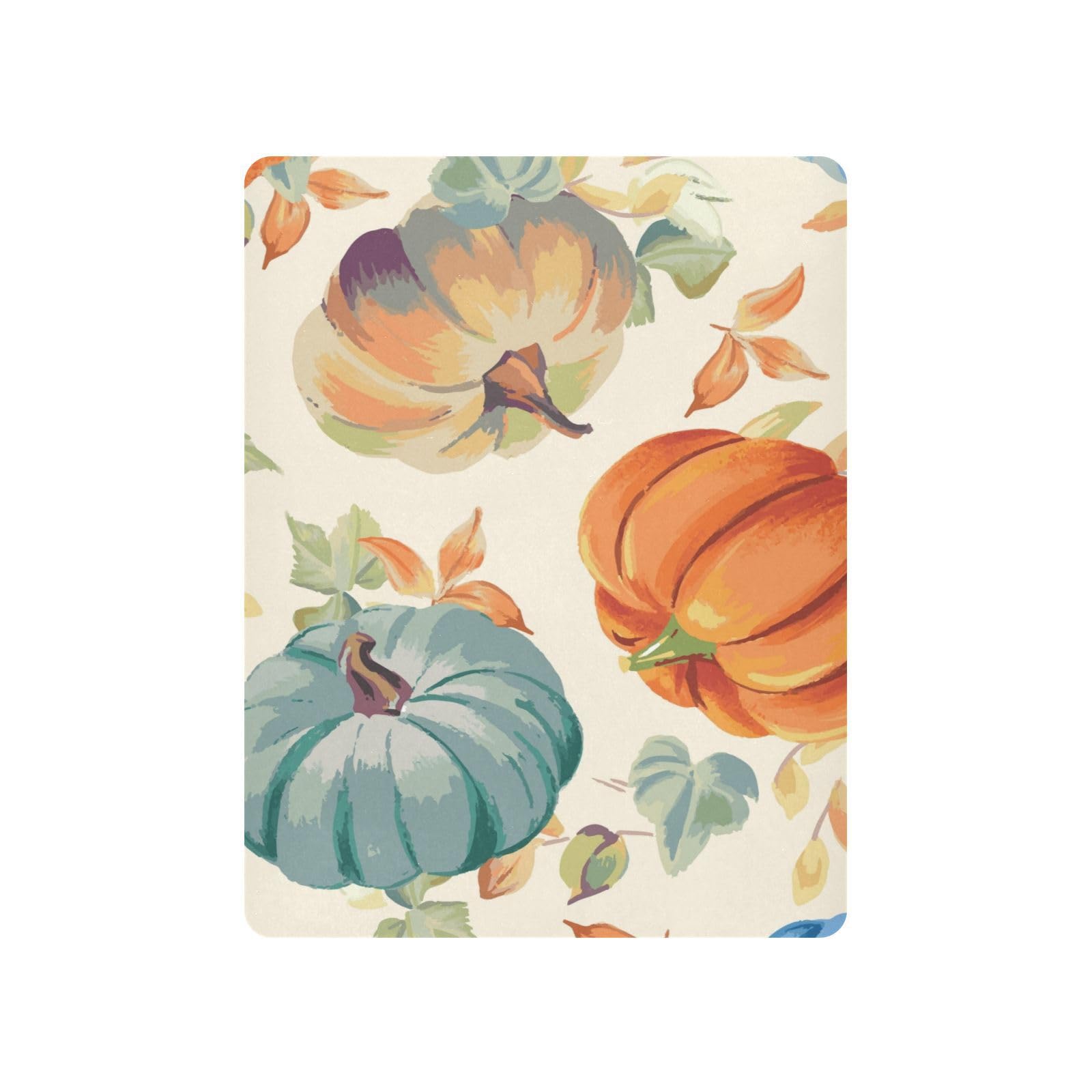 Moudou Autumn Harvest Pumpkin Playard Sheet for Boy Girls, Soft Breathable Fitted Toddler Sheet for Standard Playard Bed Mattress, 39 x 27 x 5 Inch