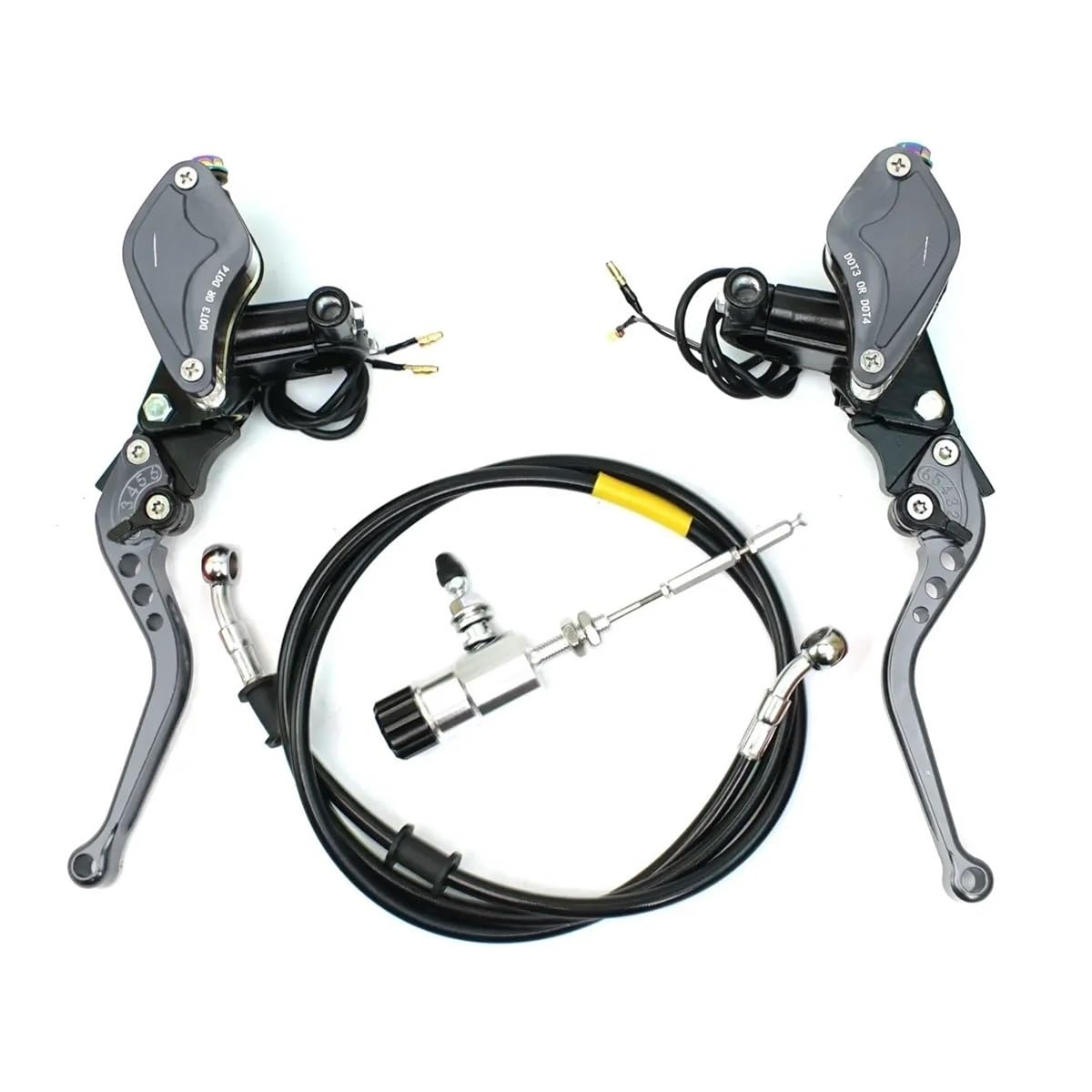 MLIOJU Motorcycle Clutch Lever 22mm Motorcycle Hydraulic Clutch Brake Master Cylinder Lever for Dirt Bike Sport Bike Scooter Motocross Off Road