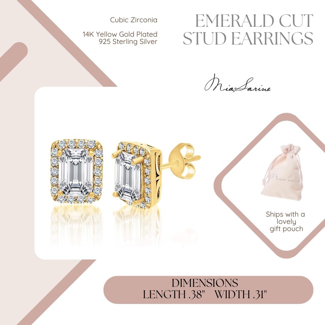 Sterling Silver Cubic Zirconia Halo Stud Earrings for Women - Image 3