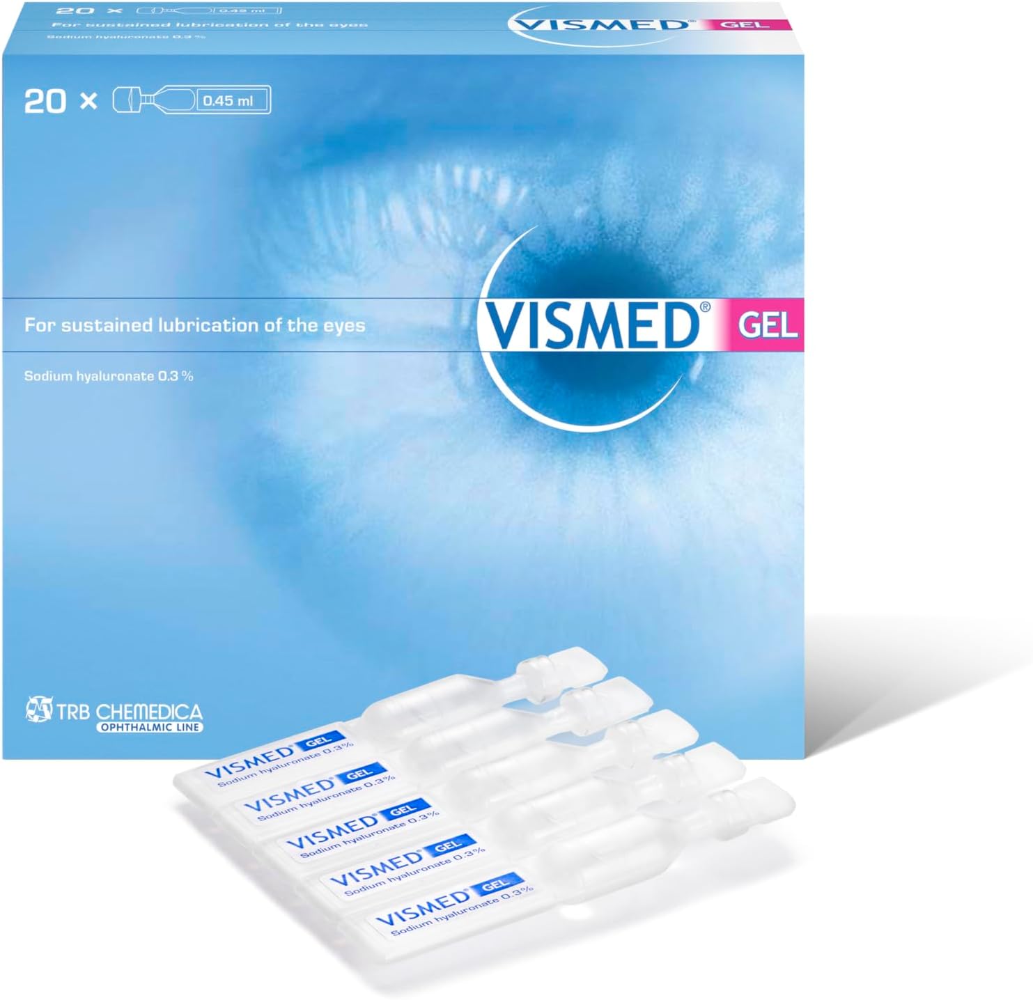 Vismed Eye Gel Drops, 20 Count (Pack of 1)