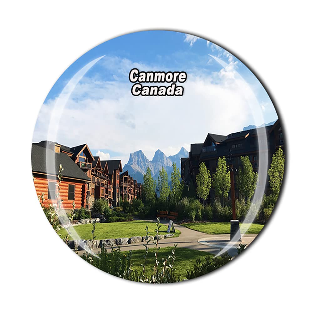 Wedare Magnet SouvenirCanada 3D Canmore Fridge Crystal Glass Travel Collection Gift Home Kitchen Decoration