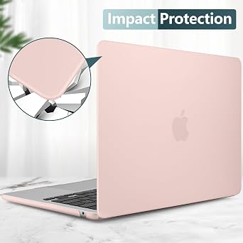 DONGKE M2 MacBook Air 15インチケース 2023 A2941 プラスチックハードシェルキーボードカバー&スクリーンプロテクター付き MacBook Air 15インチ用 M2チップ&リキッドRetinaディスプレイタッチID付き - マットチョークピンク