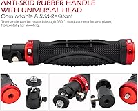 Vista 4 de AFUNTA Pro Handheld Video DSLR Camera Stabilizer Steady Compatible GoPro Cannon Nikon Sony Camera Cam Camcorder DV Smartphone up to 2.1 lbs with