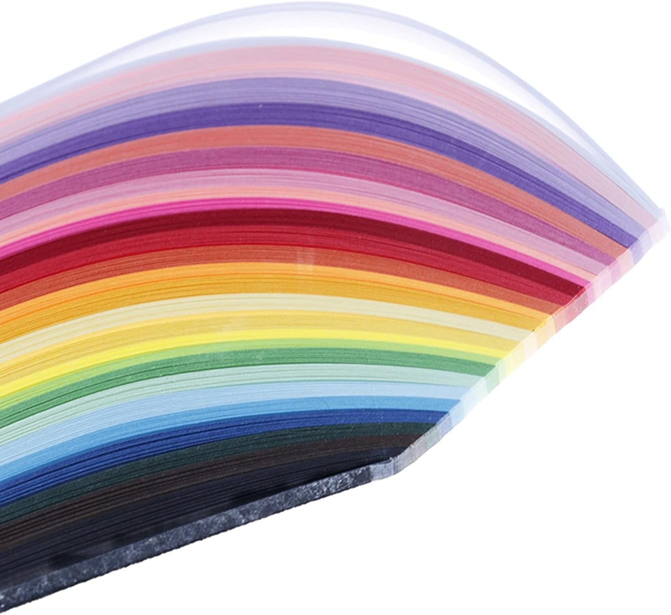 Multicolor Quilling Paper Strips Set-26Colors 260pcs- Length15.7inch-Quilling Strips Paper Filigree Rolling Coil Lucky Star Strip (7mm-0.27inch)