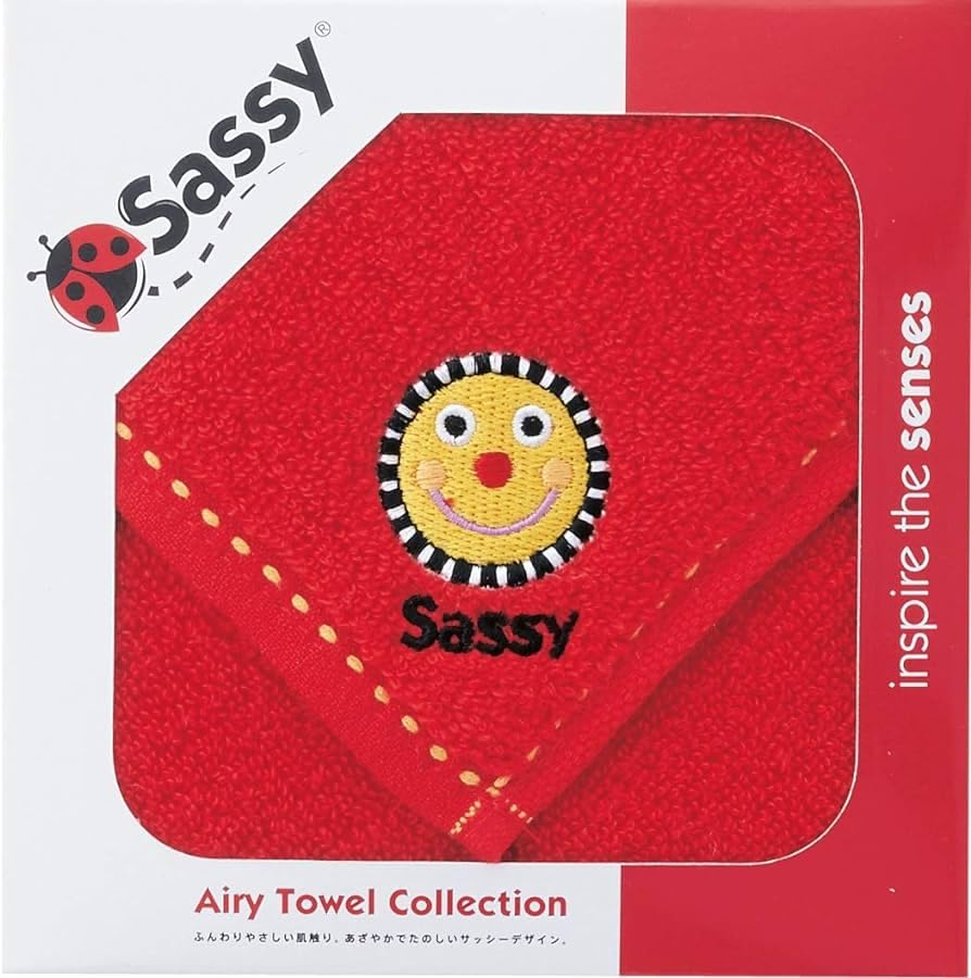 Amazon.co.jp: 3枚組セット Sassy サッシー ハンカチ ミニタオル 