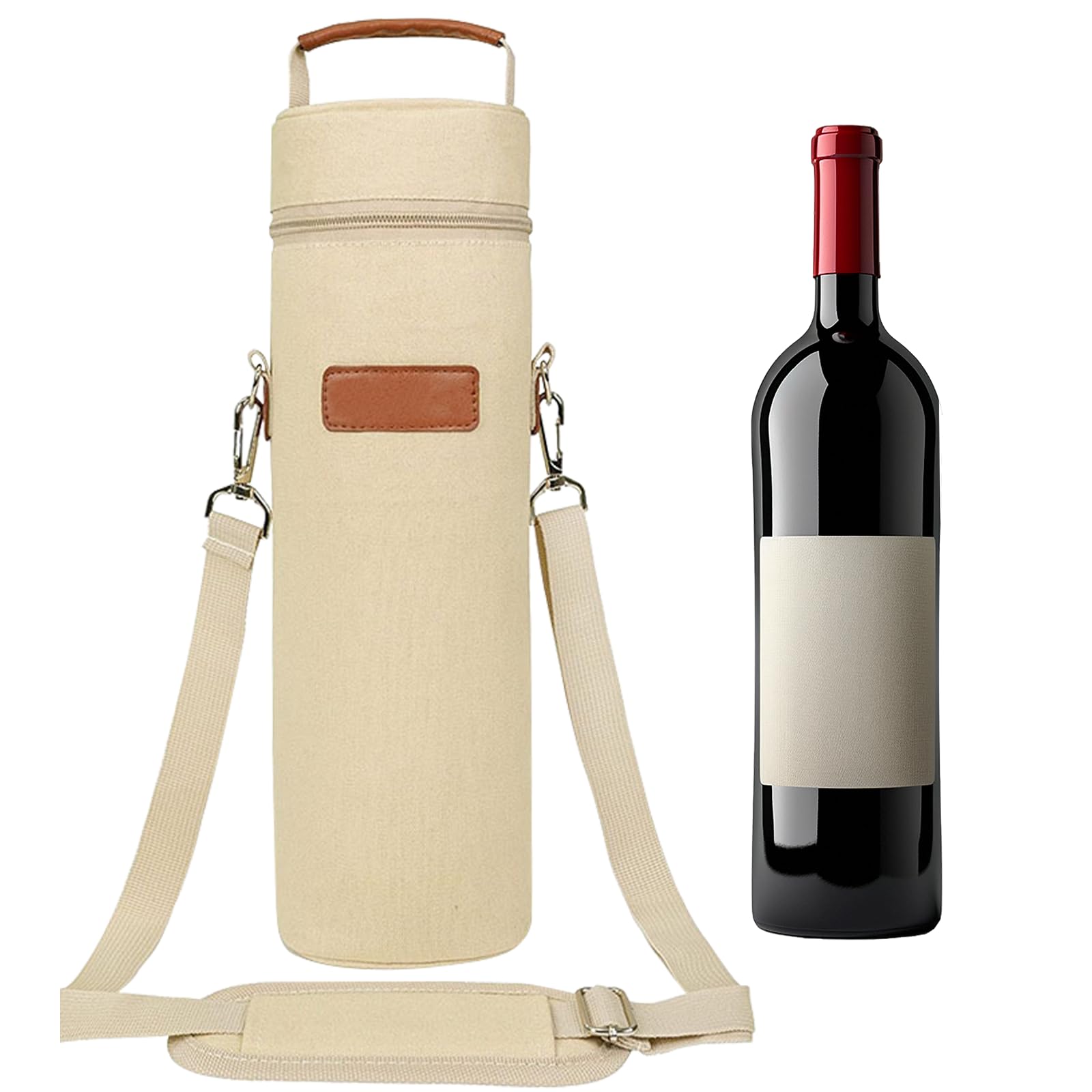 Businey Wine Cooler Bag 750ml, Single Wine Cooler Sleeve Carrier — image 1