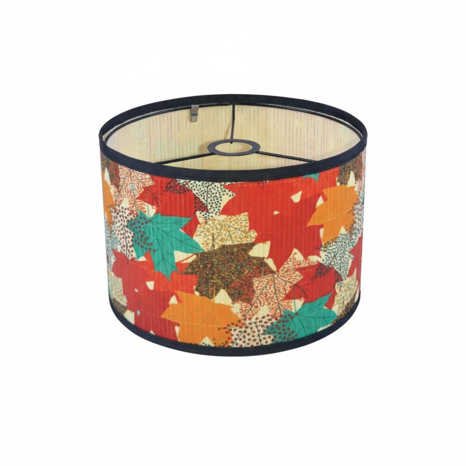 Bamboo Lamp Shade Material Tropical Print Lamp Shade Decorative Lighting Accessory for Handy Homeowners, Homestay, Hotel, Restaurant D-image-26