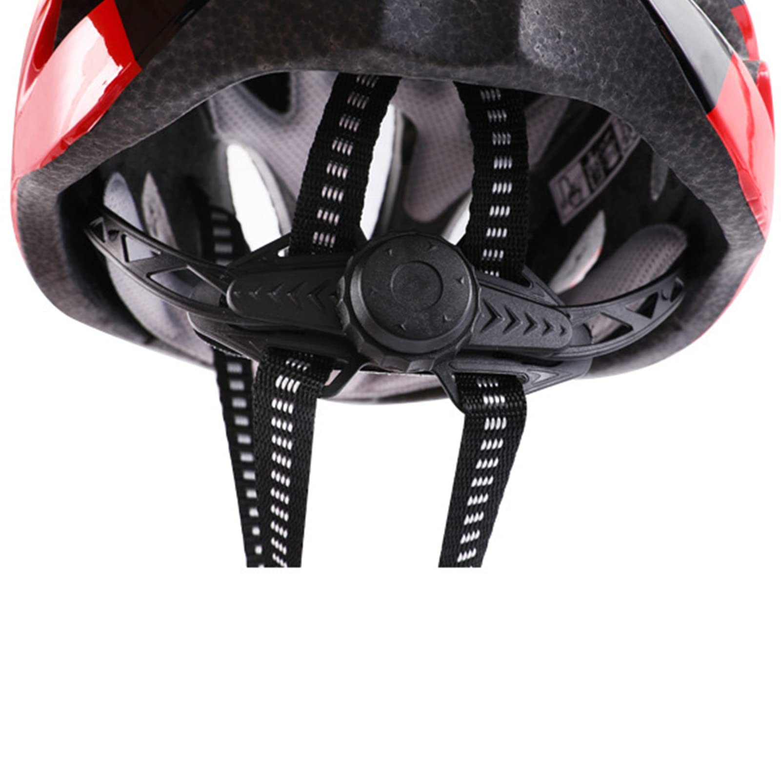 Kask rowerowy kask rowerowy szosowy dobra ochrona klamra bezpieczeństwa odporny na uderzenia kask rowerowy z okularami do jazdy na rowerze, dojazdy do pracy, jazdy na rowerze (czarno-czerwony)
