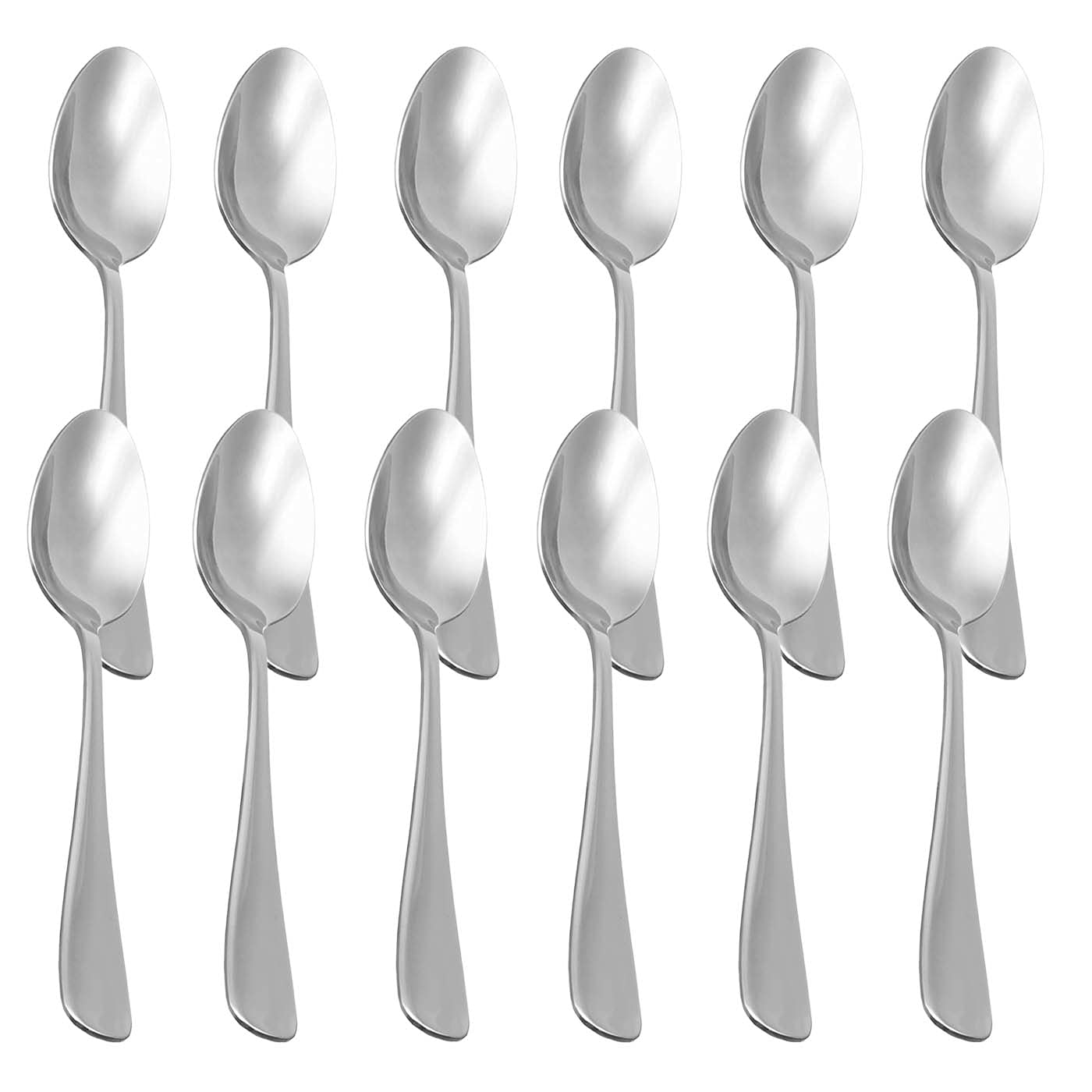 Set Di 12 Forchette Da Dessert In Acciaio Inossidabile - Lunghe 18,2 Cm, Lucidate A Specchio, Lavabili In Lavastoviglie, Ideali Per Torte E Dolci