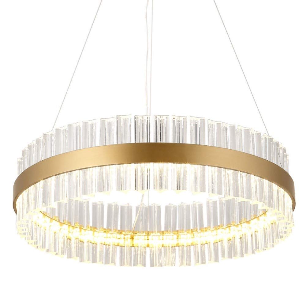 Lustre de restaurant rond en cristaux LED pour illuminer vos dîners