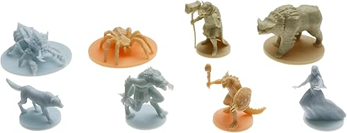 Miniatura 9 de Mythical Heroes Forest/Swamp Edition – 90 piezas en 16 diseños – Mini figuras para juegos de rol – Criaturas y monstruos – Tamaño adecuado para DND
