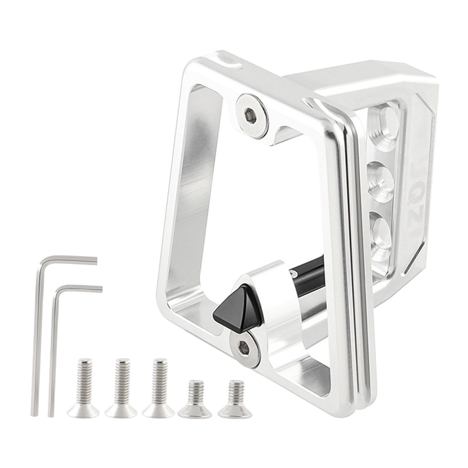POXZSFX Premium Aluminum Alloy Folded Bikes Mounting Base Easy-To Bike Front Carrier Block Holder Can To Fix Front Basket. Bicycle Carrier Rack Adapter Holder