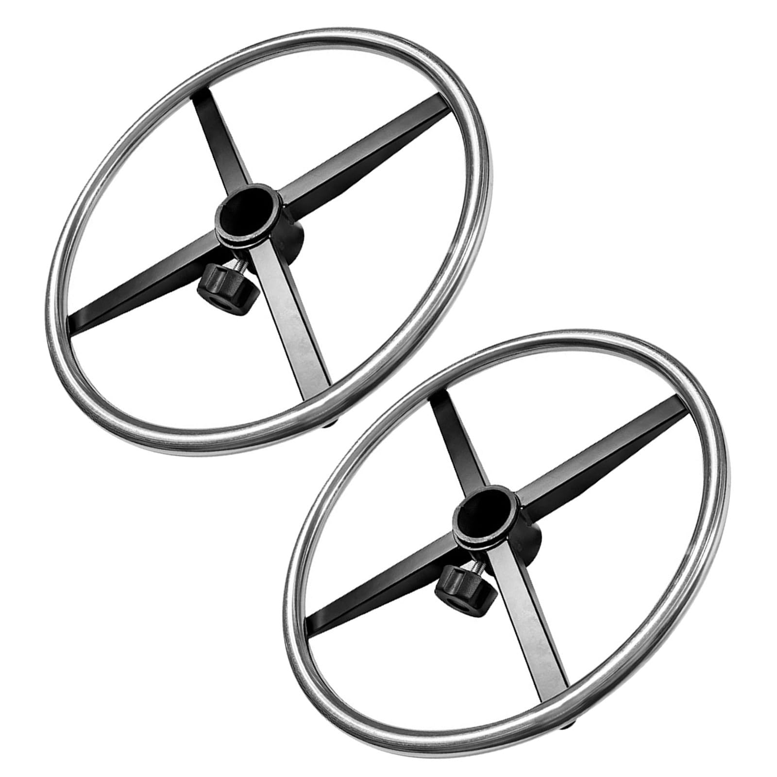 NUOBESTY 2 Stück Runder Fußstützenring aus Metall für Gaming und