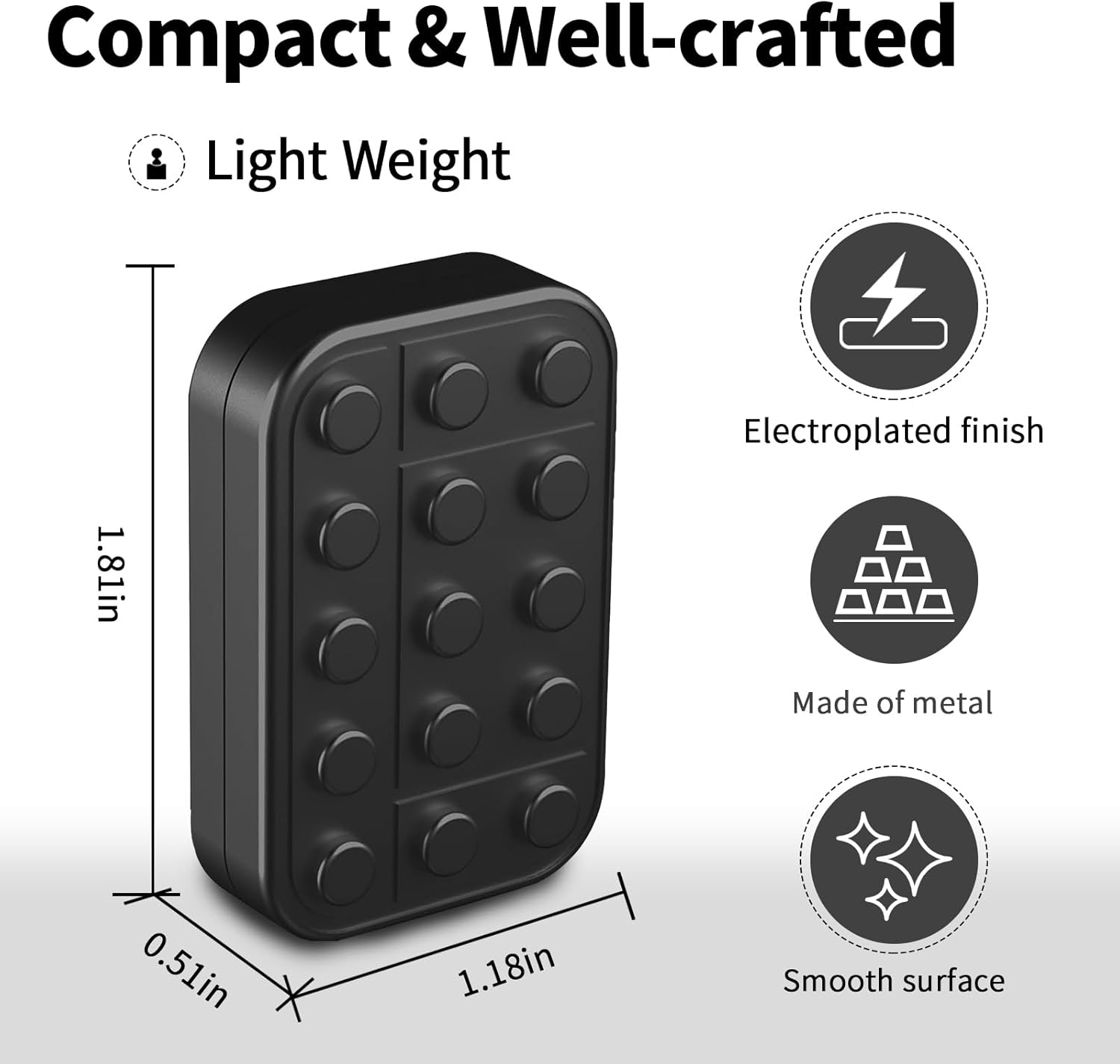 Fidget Toys Adults Metal Fidget Slider Magnetic Valentines Day Gifts for Men Women - Image 2