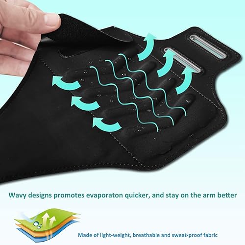 Miniatura 5 de Soporte de teléfono para correr, bandas de brazo de teléfono Karvense para correr, ejercicio, entrenamiento, trotar, para iPhone SE13 mini12 mini11