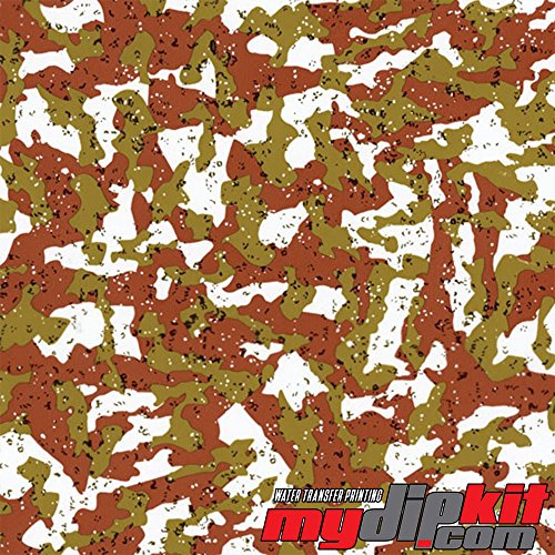 Hydrographic Film - Water Transfer Printing - Hydro Dipping - Army Green/tan and Clear camo - MC-014
