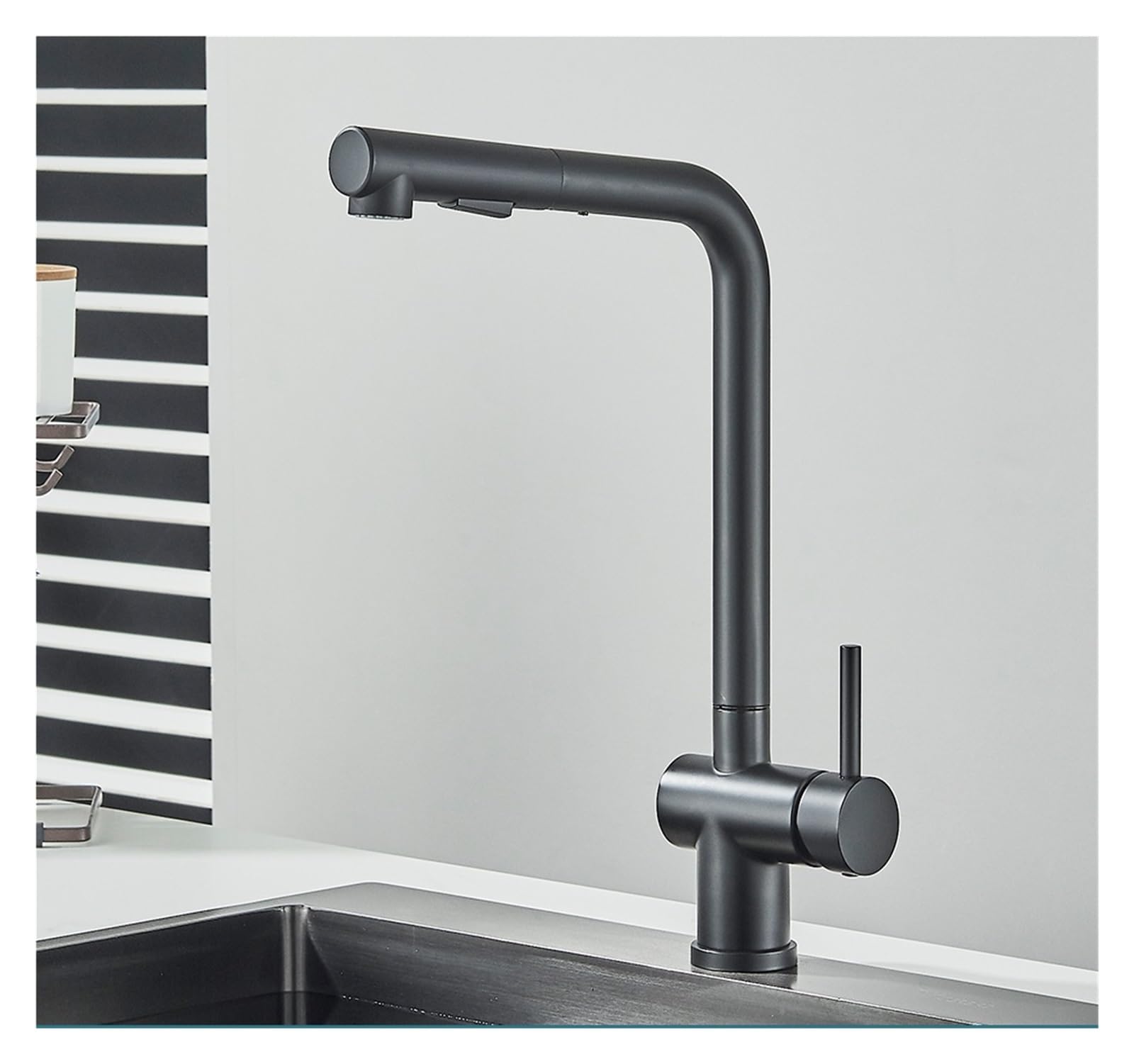 Robinet de cuisine avec douchette extractible pour simplifier la vaisselle au quotidien
